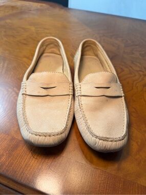 Cole Haan Size 6 Tan Trillby Driving Shoes Penny Loafers